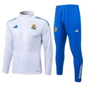 Real Madrid Tracksuit peleue 2025 2026 White Blue