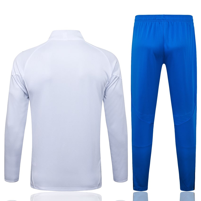 Survetement Real Madrid Veste 2025 2026 Blanc Bleu