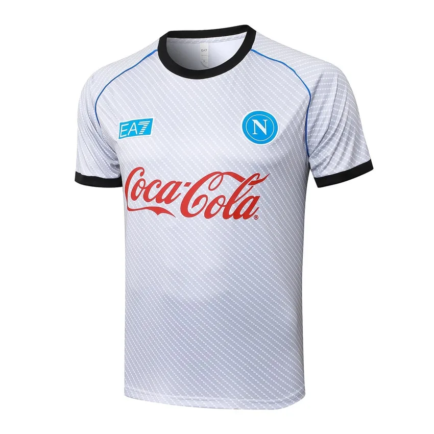 Ensemble Maillot Short Naples 2025 2026 Blanc