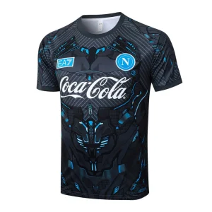 Ensemble Maillot Short Naples 2025 2026 Noir Motif