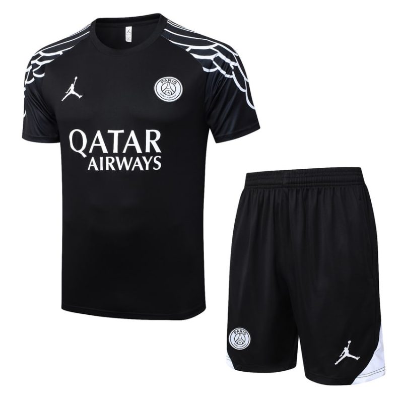 Ensemble Maillot Short PSG 2025 2026 Noir Nuit
