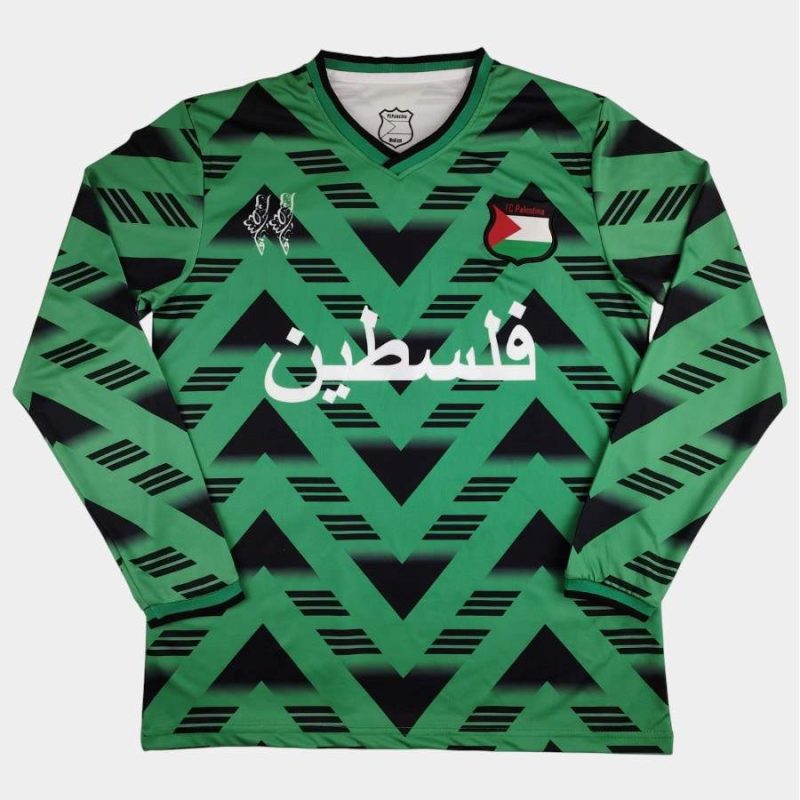 Maillot FC Palestine 2024 2025 Vert Manches Longues (1)