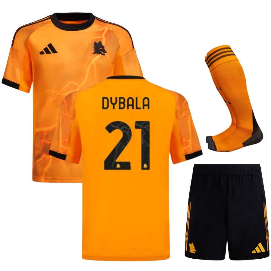 Maillot Kit Enfant AS Roma Exterieur 2025 2026 Dybala