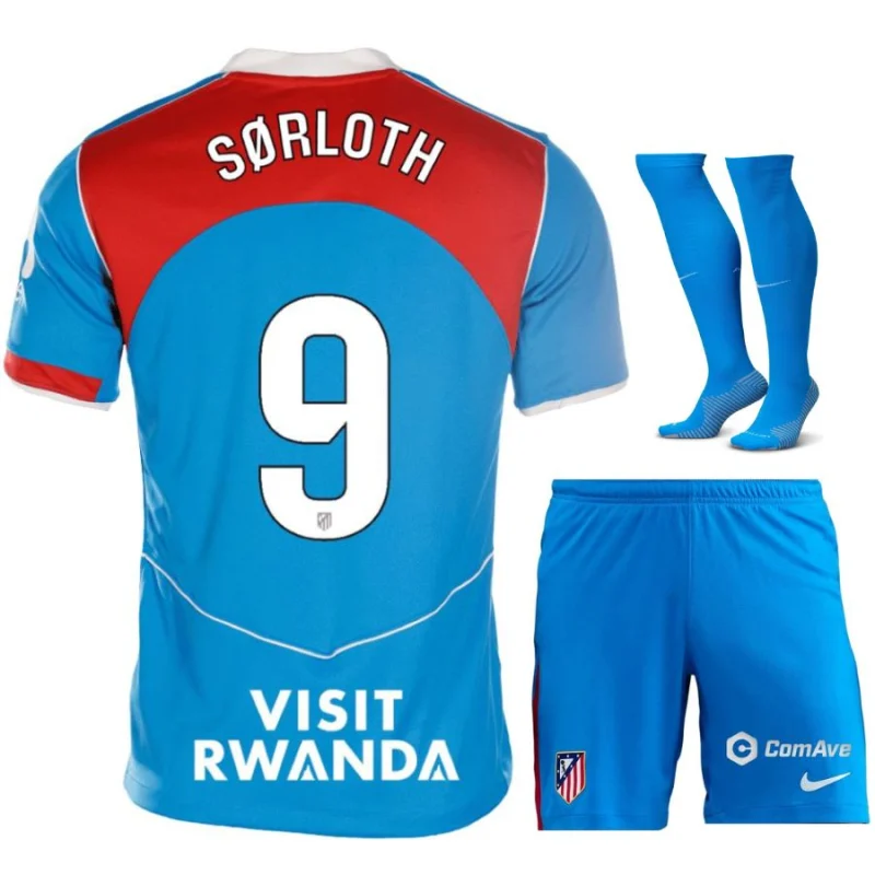 Atletico Madrid Third Children's Kit Jersey 2025 2026 Sorloth
