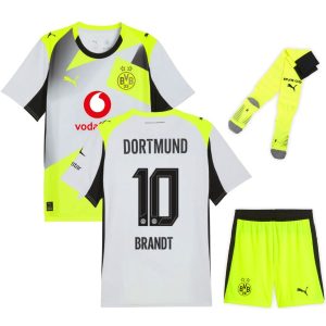 Maillot Kit Enfant BVB Dortmund Exterieur 2025 2026 Brandt