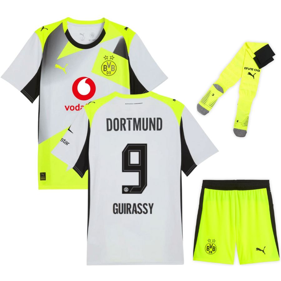 Maillot Kit Enfant BVB Dortmund Exterieur 2025 2026 Guirassy