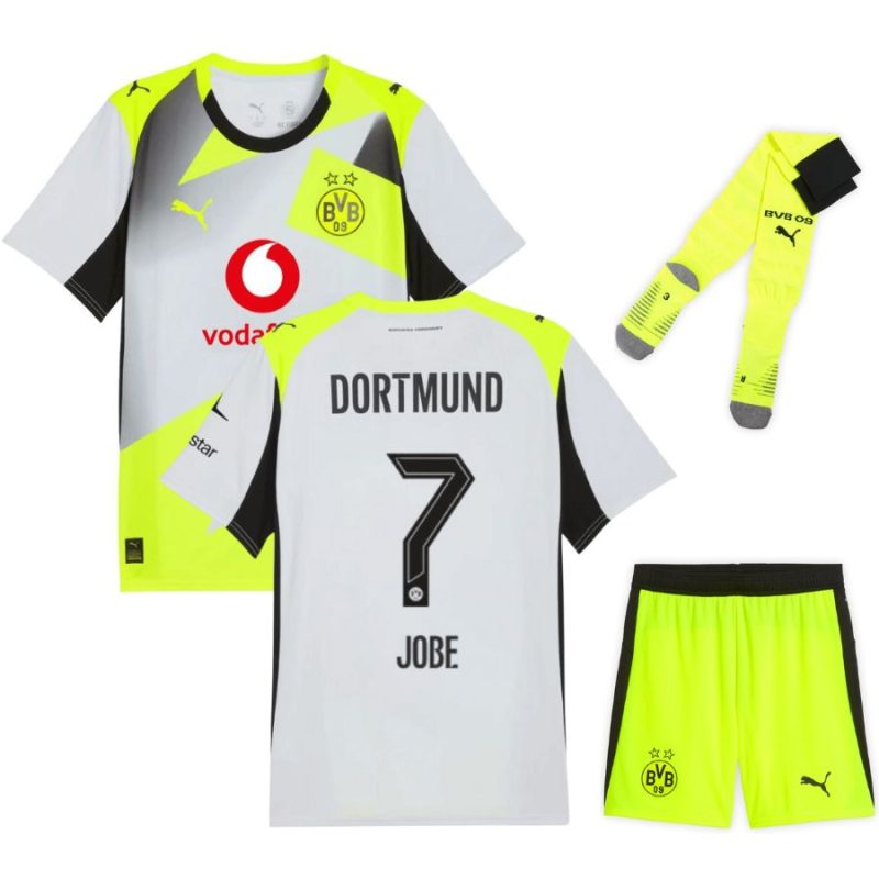 Maillot Kit Enfant BVB Dortmund Exterieur 2025 2026 Jobe