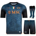Maillot Kit Enfant Naples Halloween 2025 2026 (1)
