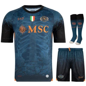 Maillot Kit Enfant Naples Halloween 2025 2026 (1)