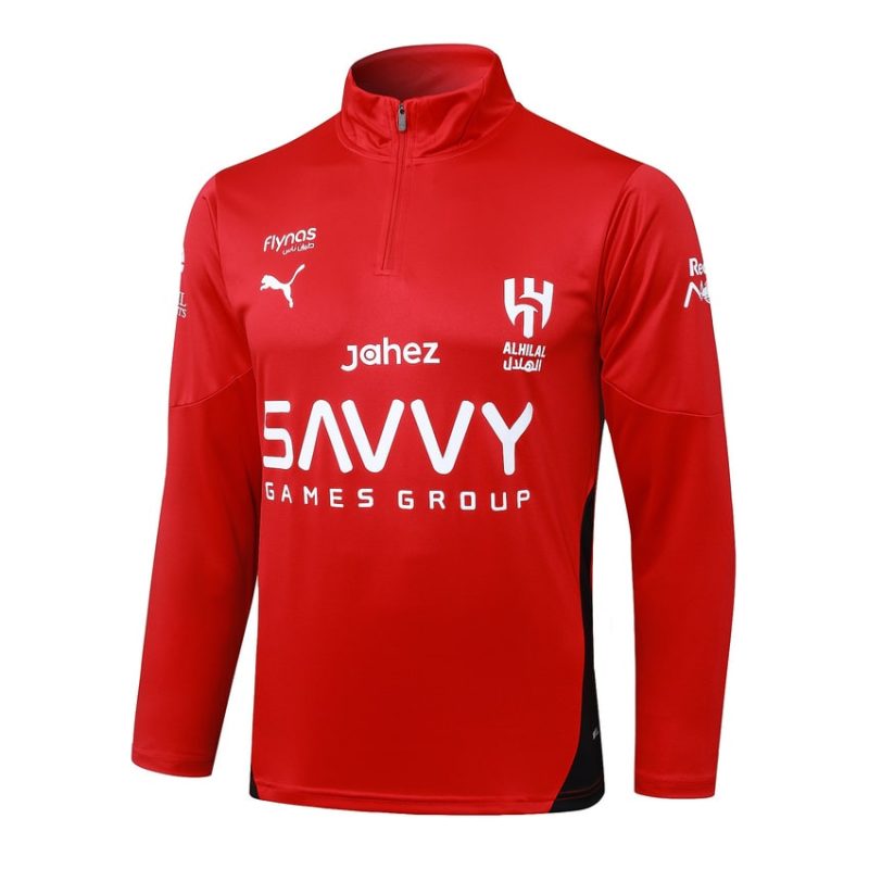Survetement Al Hilal Training 2025 2026 Rouge (4) Survetement Al Hilal Training 2025 2026 Rouge