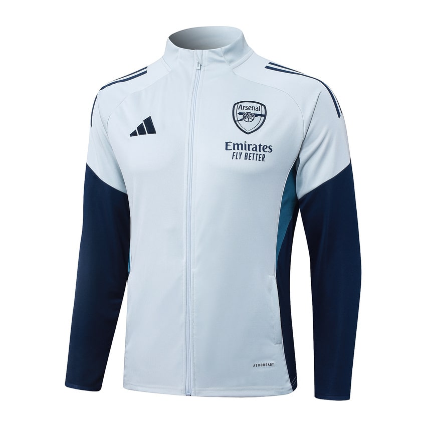 Survetement Arsenal Veste 2025 2026 Blanc Bleu