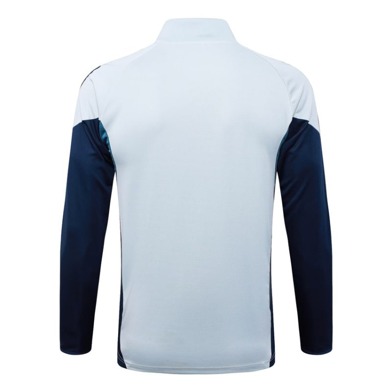 Survetement Arsenal Veste 2025 2026 Blanc Bleu (3) Survetement Arsenal Veste 2025 2026 Blanc Bleu