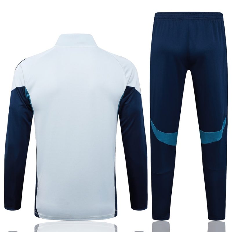 Survetement Arsenal Veste 2025 2026 Blanc Bleu (4) Survetement Arsenal Veste 2025 2026 Blanc Bleu