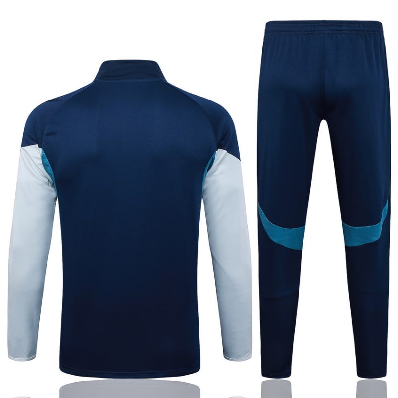 Survetement Arsenal Veste 2025 2026 Bleu Blanc (2) Survetement Arsenal Veste 2025 2026 Bleu Blanc