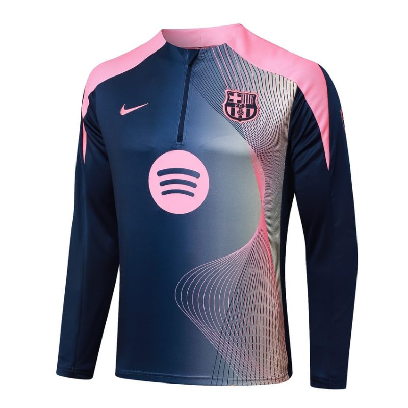Survetement Barca Training 2025 2026 Bleu Rose Motif (2) Survetement Barca Training 2025 2026 Bleu Rose Motif