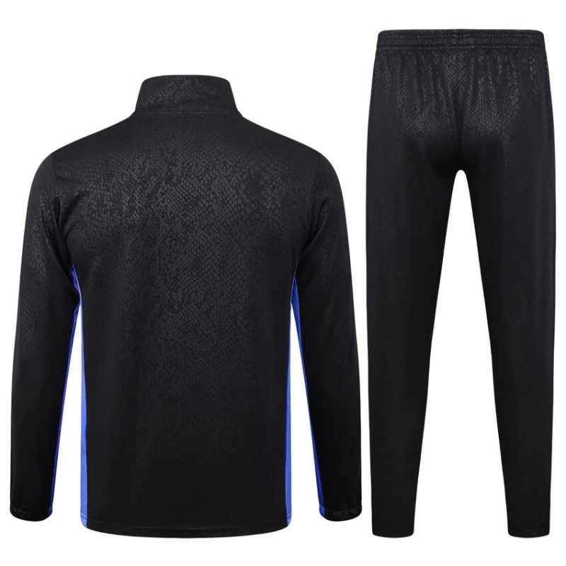 Survetement Barca Veste 2025 2026 Noir Charbon (3) Survetement Barca Veste 2025 2026 Noir Charbon