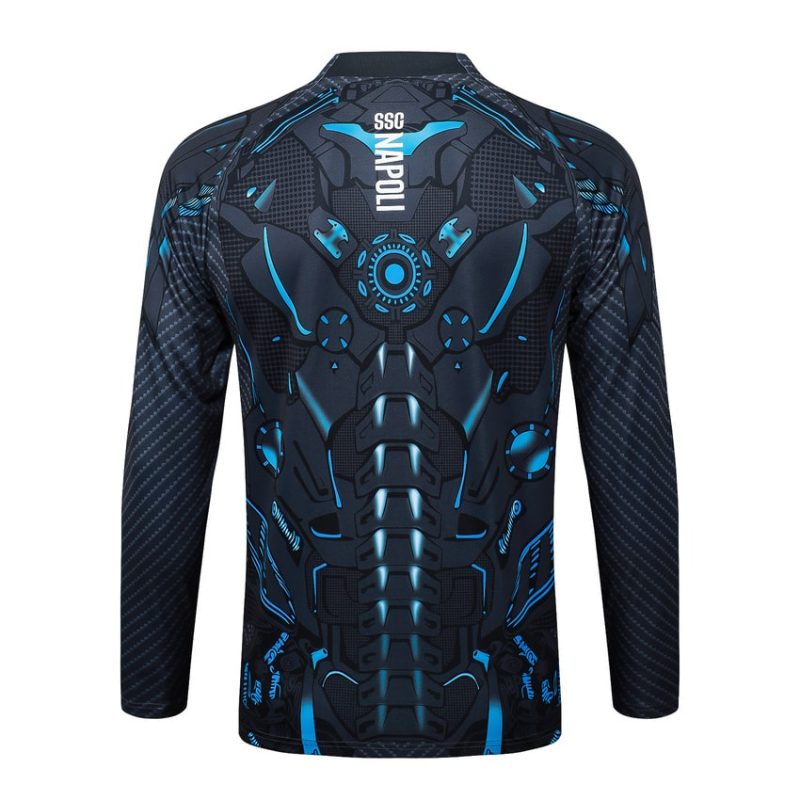 Survetement Naples Veste 2025 2026 Noir Motif (4) Survetement Naples Veste 2025 2026 Noir Motif