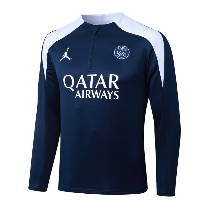 Survetement PSG Training 2025 2026 Bleu Blanc (2) Survetement PSG Training 2025 2026 Bleu Blanc