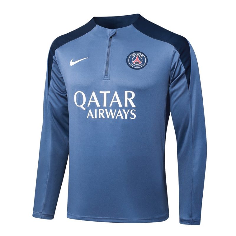 Survetement PSG Training 2025 2026 Bleu Océan (2) Survetement PSG Training 2025 2026 Bleu Océan