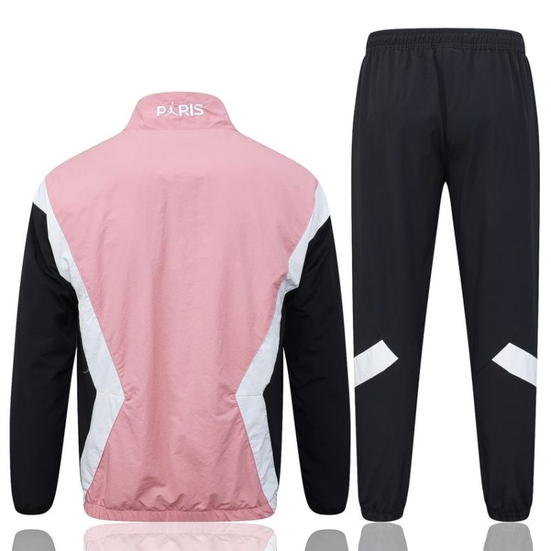 Survetement PSG Veste 2025 2026 Rose Noir (2) Survetement PSG Veste 2025 2026 Rose Noir