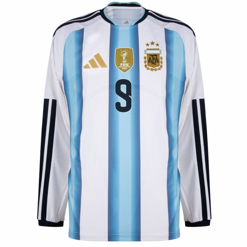 Maillot Argentine Domicile 2026 2027 Manches Longues J. Alvarez(3) Maillot Argentine Domicile 2026 2027 Manches Longues J. Alvarez(3)