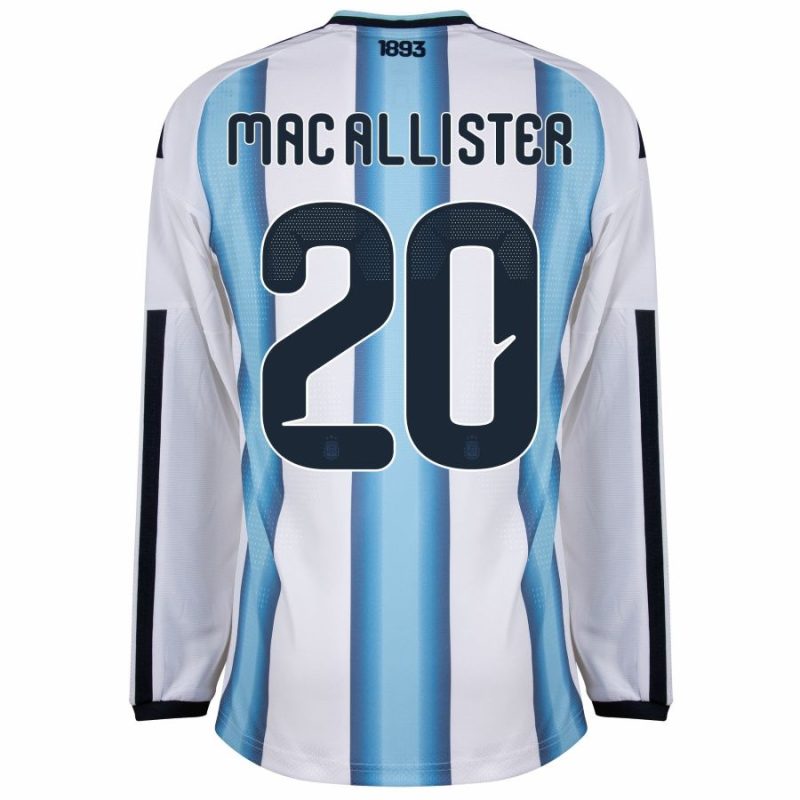 Maillot Argentine Domicile 2026 2027 Manches Longues Mac Allister (2) Maillot Argentine Domicile 2026 2027 Manches Longues Mac Allister (2)