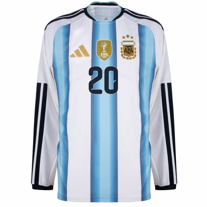 Maillot Argentine Domicile 2026 2027 Manches Longues Mac Allister(3) Maillot Argentine Domicile 2026 2027 Manches Longues Mac Allister(3)