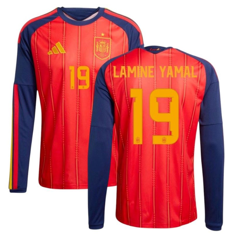 Maillot Espagne Domicile 2026 2027 Lamine Yamal Manches Longues (1) Maillot Espagne Domicile 2026 2027 Lamine Yamal Manches Longues (1)