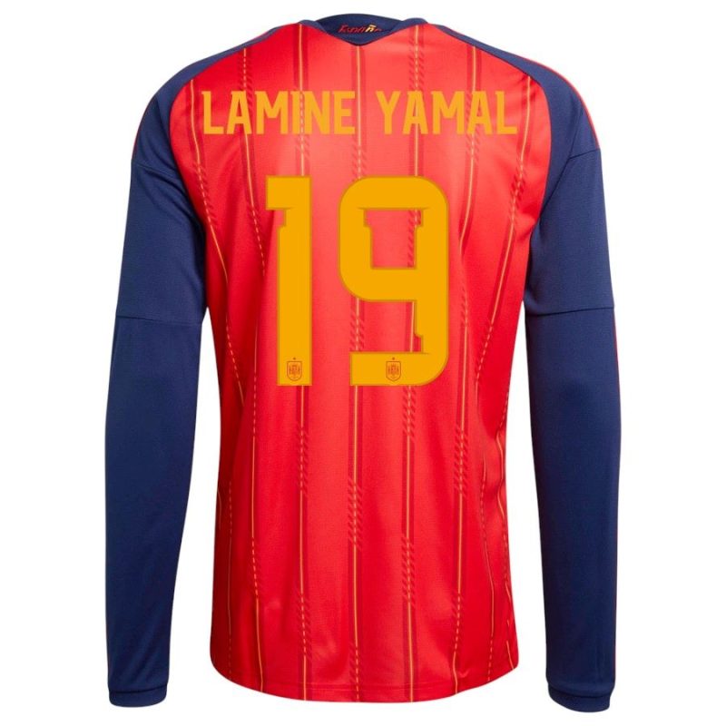 Maillot Espagne Domicile 2026 2027 Lamine Yamal Manches Longues (2) Maillot Espagne Domicile 2026 2027 Lamine Yamal Manches Longues (2)