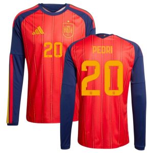 Maillot Espagne Domicile 2026 2027 Pedri Manches Longues (1)