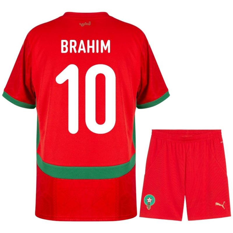 Maillot Kit Enfant Maroc Domicile 2025 2026 Brahim (1)