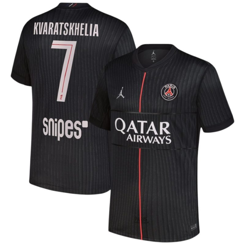 Maillot PSG Jordan Fourth 2025 2026 Kvaratskhelia (1) Maillot PSG Jordan Fourth 2025 2026 Kvaratskhelia (1)