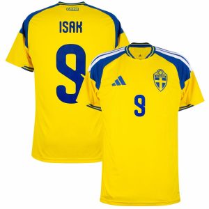 Maillot Suède Domicile 2026 2027 Isak (1)