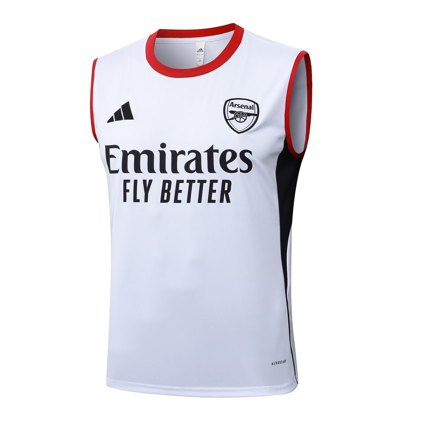 Debardeur Short Arsenal 2025 2026 Blanc Rouge