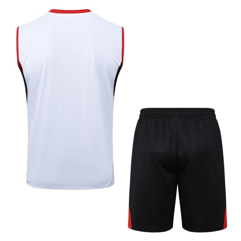 Debardeur Short Arsenal 2025 2026 Blanc Rouge (3) Debardeur Short Arsenal 2025 2026 Blanc Rouge