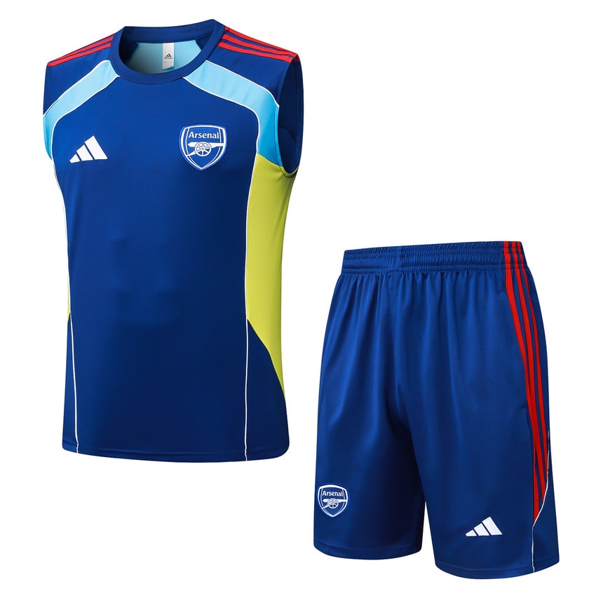 Debardeur Short Arsenal 2025 2026 Bleu Clair (1) Debardeur Short Arsenal 2025 2026 Bleu Clair