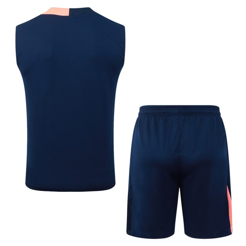 Debardeur Short Barca 2025 2026 Bleu Orange (3) Debardeur Short Barca 2025 2026 Bleu Orange