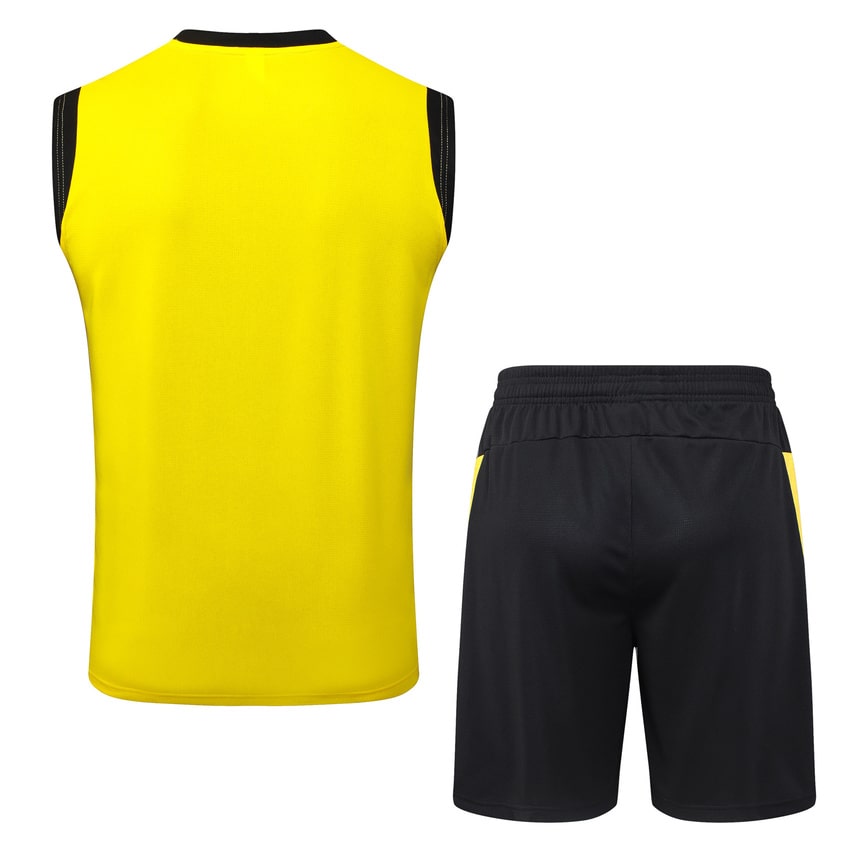 Debardeur Short Dortmund 2025 2026 Jaune Noir (3) Debardeur Short Dortmund 2025 2026 Jaune Noir