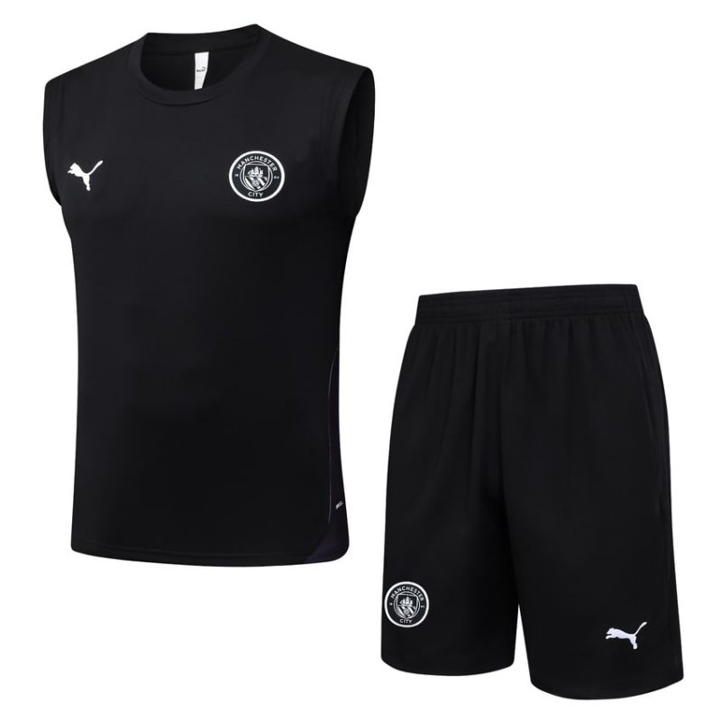 Debardeur Short Manchester City 2025 2026 Noir Sombre