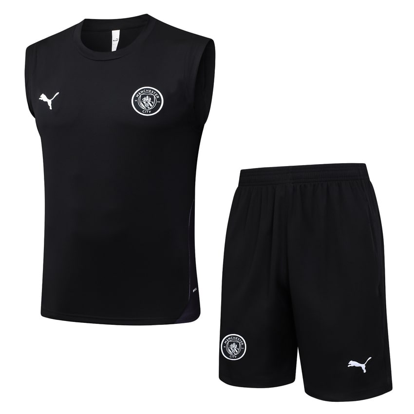 Debardeur Short Manchester City 2025 2026 Noir Sombre