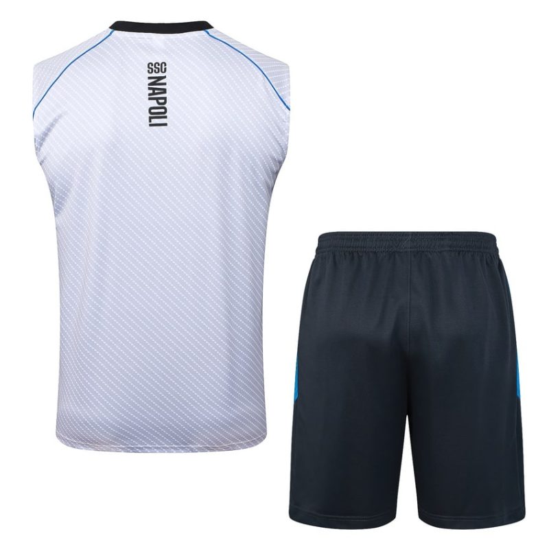 Debardeur Short Naples 2025 2026 Blanc (2) Debardeur Short Naples 2025 2026 Blanc