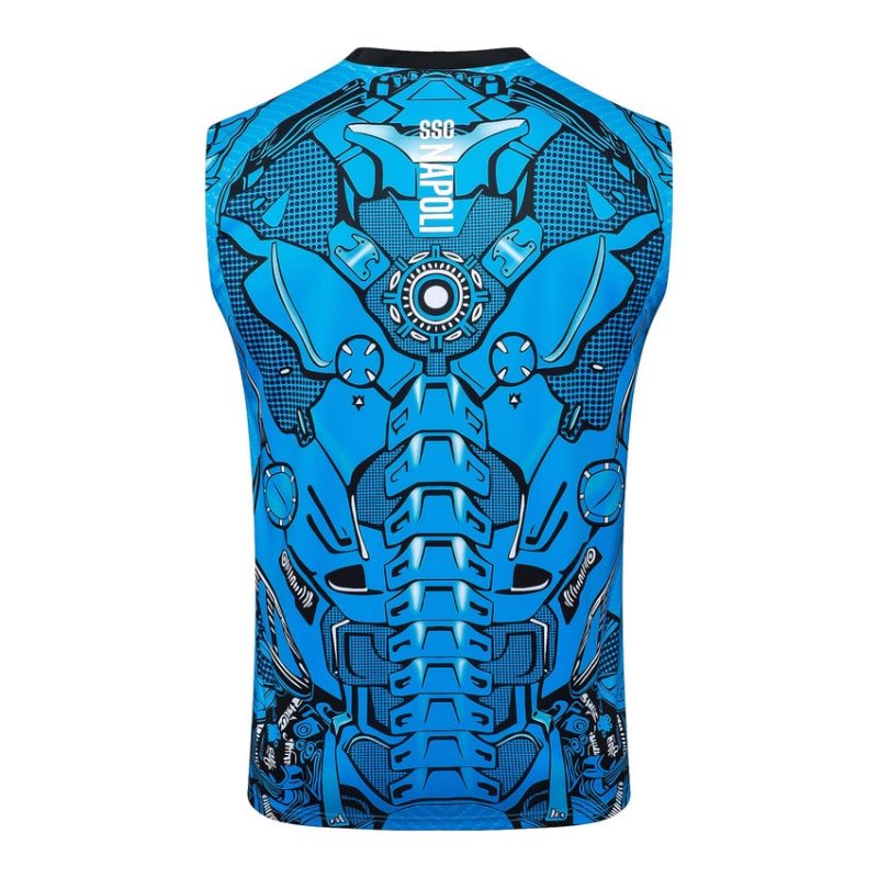 Debardeur Short Naples 2025 2026 Bleu Motif (2) Debardeur Short Naples 2025 2026 Bleu Motif