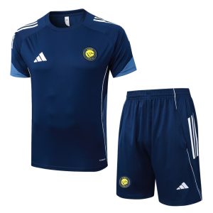 Ensemble Maillot Short Al Nassr 2025 2026 Bleu Sombre