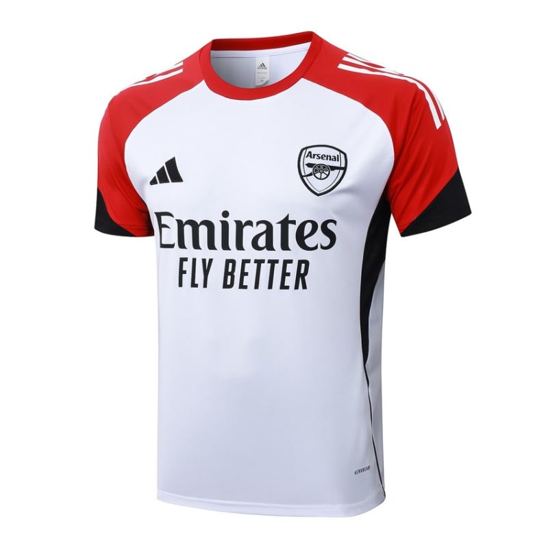 Ensemble Maillot Short Arsenal 2025 2026 Blanc Rouge (3) Ensemble Maillot Short Arsenal 2025 2026 Blanc Rouge