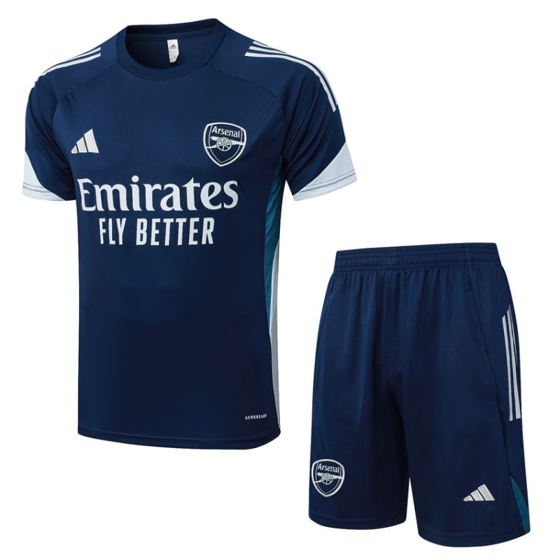 Ensemble Maillot Short Arsenal 2025 2026 Bleu Blanc (1) Ensemble Maillot Short Arsenal 2025 2026 Bleu Blanc