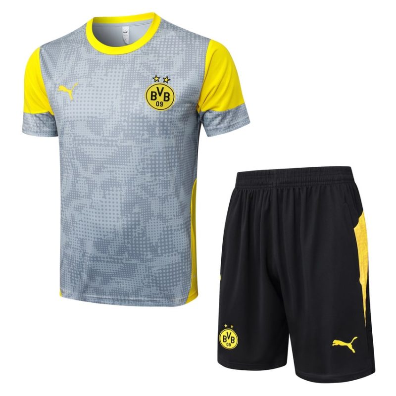 Ensemble Maillot Short Dortmund 2025 2026 Gris (1) Ensemble Maillot Short Dortmund 2025 2026 Gris