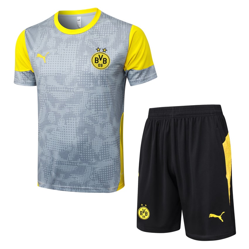 Ensemble Maillot Short Dortmund 2025 2026 Gris (1) Ensemble Maillot Short Dortmund 2025 2026 Gris