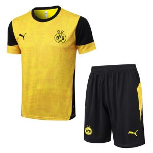 Ensemble Maillot Short Dortmund 2025 2026 Jaune Noir