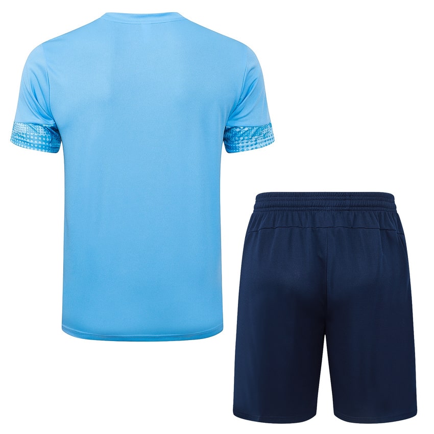 Ensemble Maillot Short Manchester City 2025 2026 Bleu Ciel (2) Ensemble Maillot Short Manchester City 2025 2026 Bleu Ciel