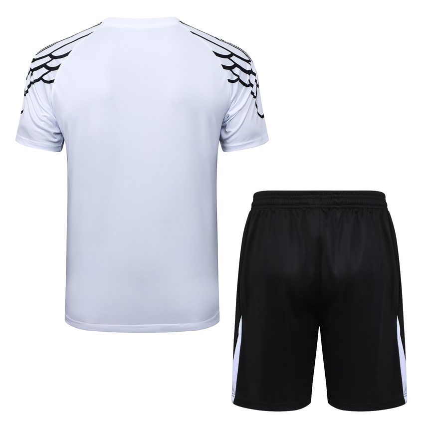 Ensemble Maillot Short PSG 2025 2026 Blanc Clair (2) Ensemble Maillot Short PSG 2025 2026 Blanc Clair